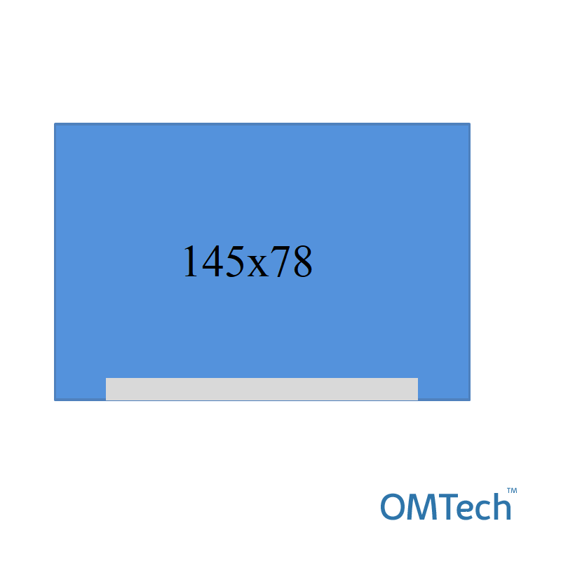 Покриття операційне OMTech™ 145 см х 78 см з адгезивним краєм (по довгій стороні), (ламінований спанбонд - 56г/м2),стерильне